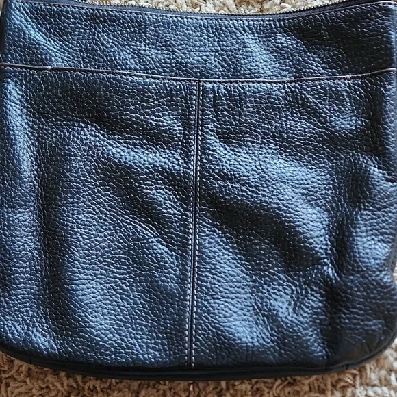 Fossil black and brown pebbled leather crossed bag - Picture 6 of 14